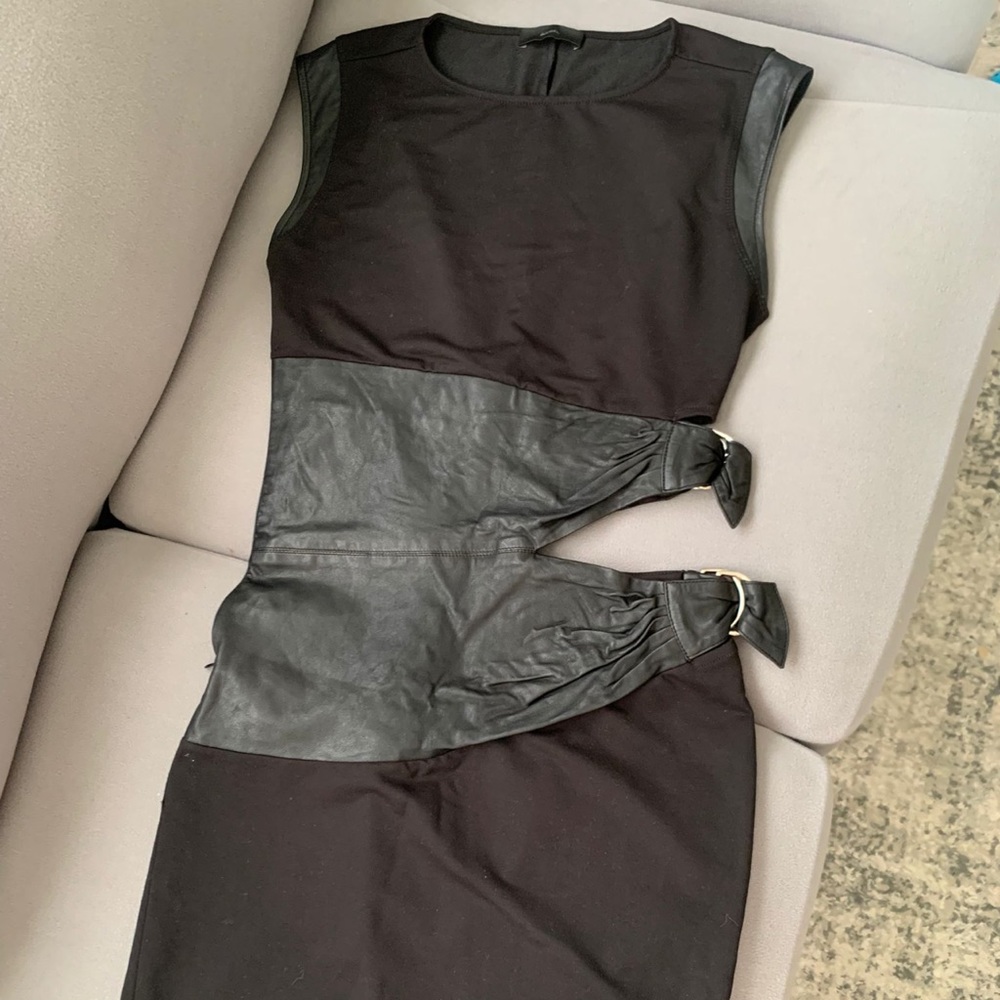 WORN ONCE  DIESEL   leather  dress ! size M